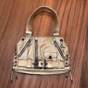 RARE Chrome Hearts Metallic Gold Shoulder Bag